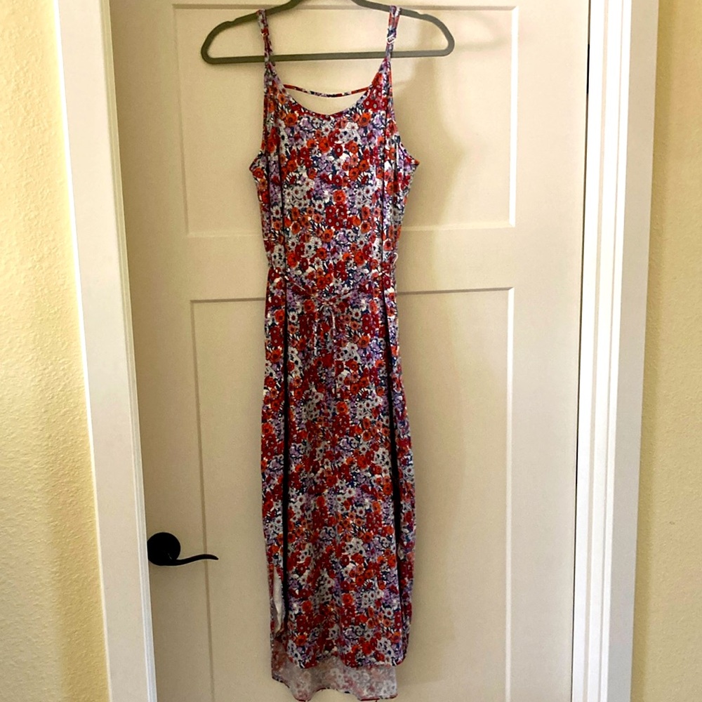 Knit floral dress